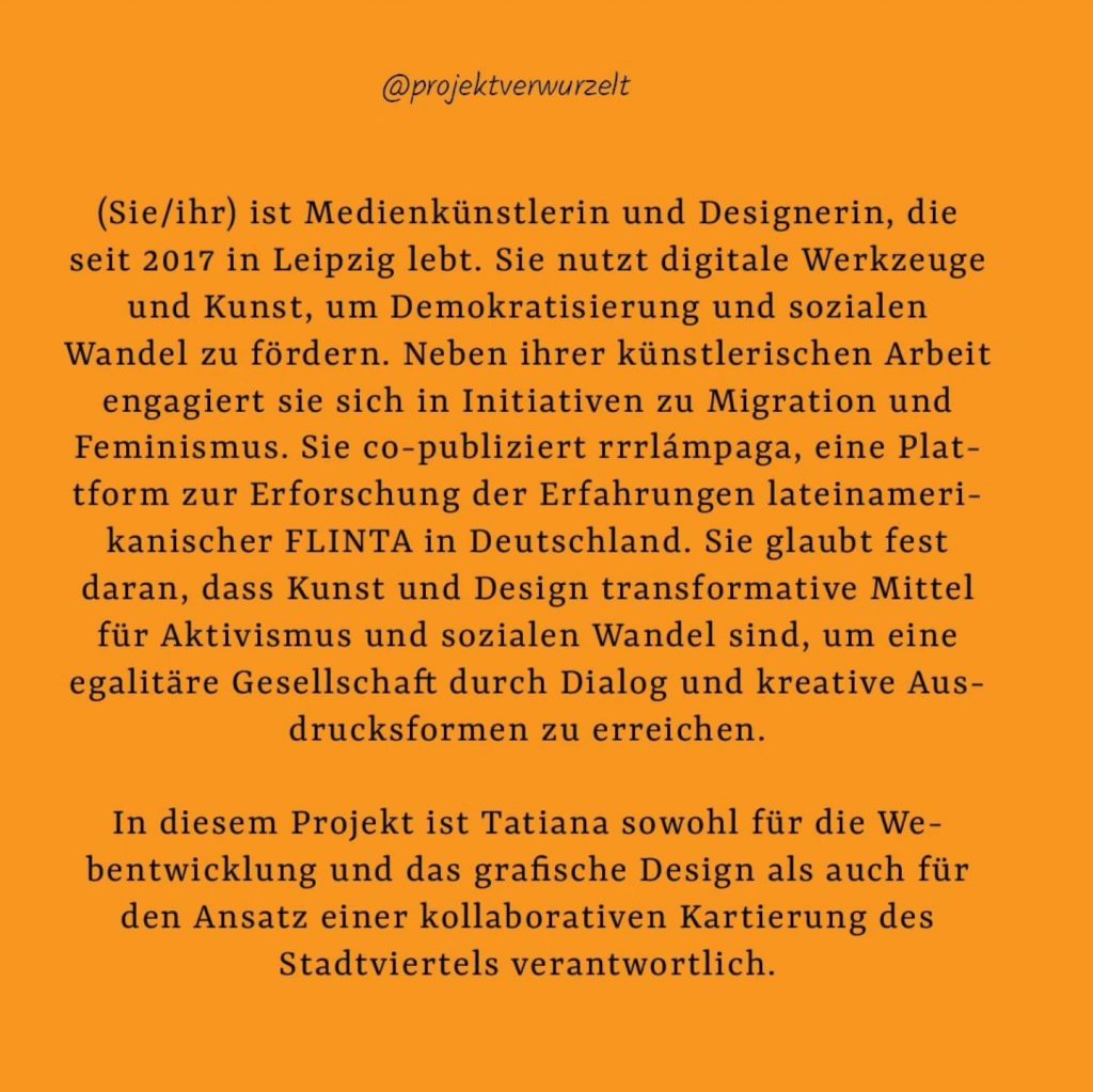 Instagram post from projektverwurzelt. This post is in position 1.