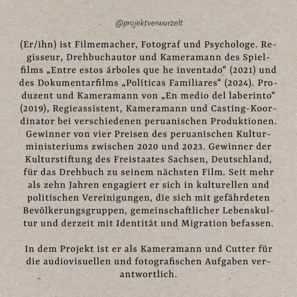 Instagram post from projektverwurzelt. This post is in position 1.