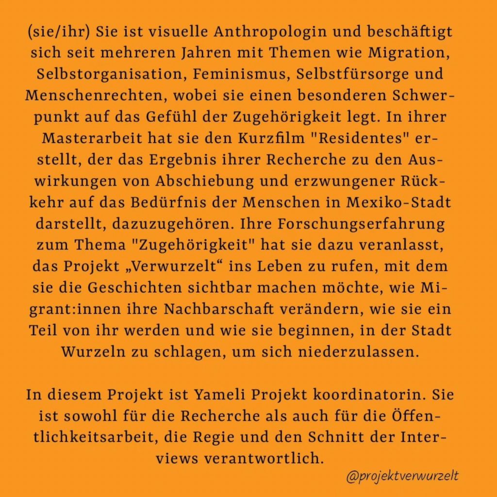 Instagram post from projektverwurzelt. This post is in position 1.